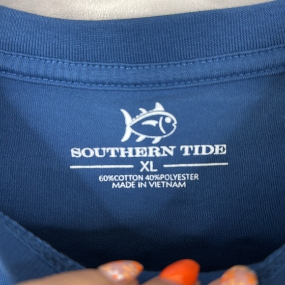 Southern Tide Blue S/S Tree Farm Graphic T-Shirt Men's Size Extra Large - Picture 4 of 5